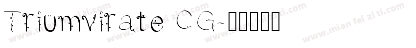 Triumvirate CG字体转换